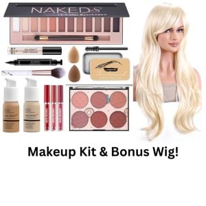 Makeup Kit With Bonus Wig Blonde